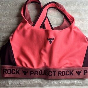 Under Armour Project Rock Pink Sports Bra